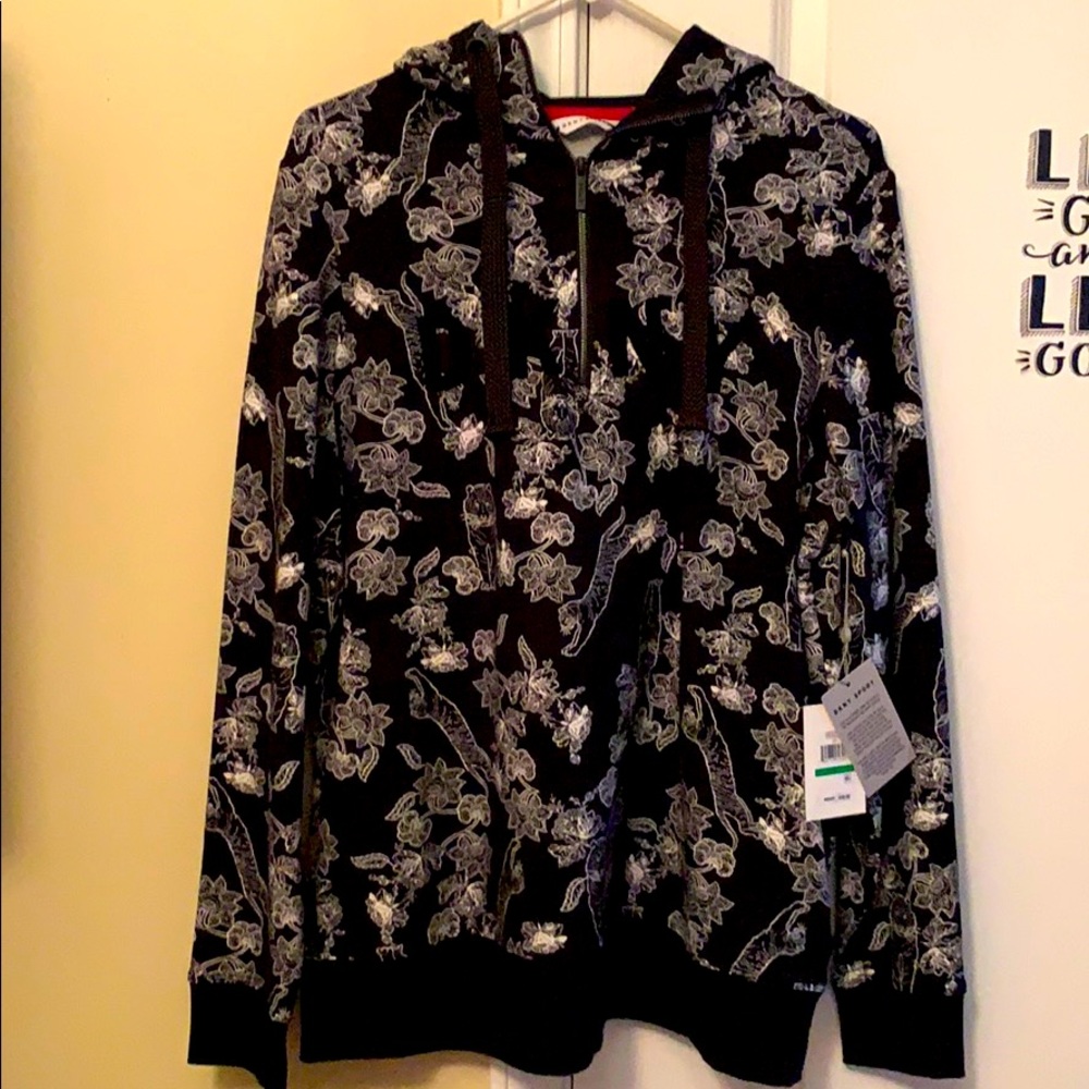 NWT DKNY SPORT HALF ZIP HOODIE
